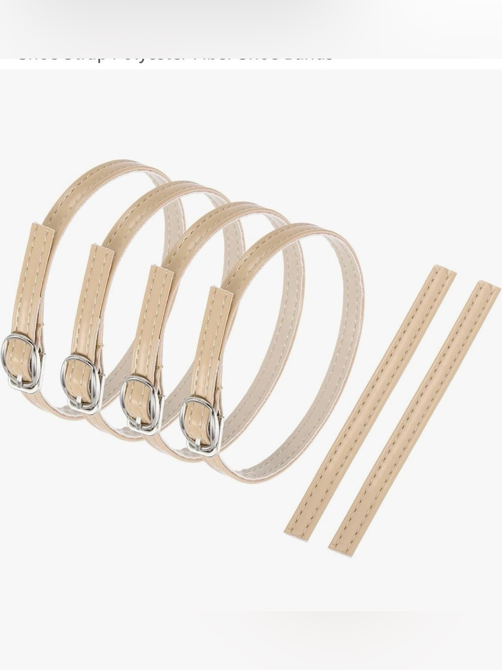 uxcell Beige Replacement Ankle Straps for Heels Detachable Shoe Bands 6 Pc New